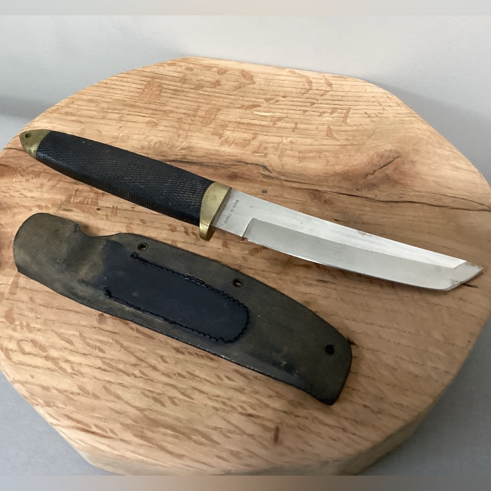 🟡 Vintage - Made in Japan - Tanto Knife by Cold Steel Ventura Calif. w/ Sheath - Picture 8 of 15